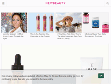 Tablet Screenshot of newbeauty.com